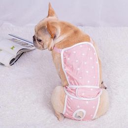 Vêtements pour chiens Pantalon court pour animaux de compagnie pour chiens coton Sanitary Washable Diaper Physiological Supplies