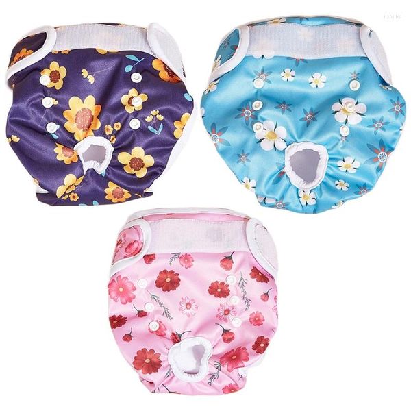 Ropa para perros Pantalones cortos para mascotas Pantalones fisiológicos sanitarios Calzoncillos lavables Pañales Bragas de menstruación femenina