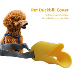 Ropa para perros Pet Silicone Boca Cubierta Transpirable Perros Bozal Anti Mordedura Entrenamiento Stop Chew Ajustable Soft Duckbill Cubiertas Suministros para mascotas