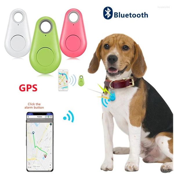 Ropa para perros Pet Smart GPS Tracker Mini Anti-Pérdida Bluetooth Localizador Tracer para Cat Kids Car Wallet Key Finder Collar Accesorios