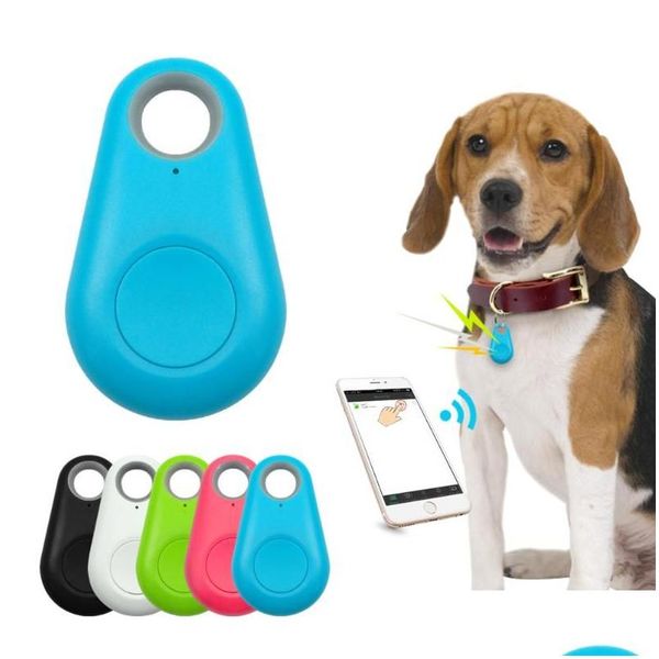 Ropa para perros Pet Smart Gps Tracker Mini Antilost Impermeable Bluetooth Localizador Tracer para Cat Kids Car Wallet Key Collar Accesorios D Dh6Cu