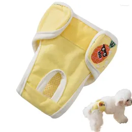 Vêtements pour chiens animaux de compagnie doux couches femelles lavables fuites réutilisables pour le chien dans la période de chaleur thermique très absorbante avec