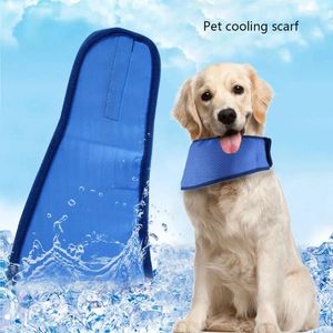 Appareils pour chiens Pet Summer Bib refroidissement Collier de sac de glace frais