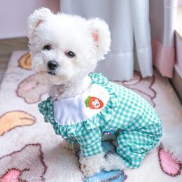 Hondenkleding Pet Zomerkleding Puppy Shirt Jumpsuit Spring Kleding Romper Outfit Yorkshire Pomeranian Maltese Shih Tzu Bichon -kostuums