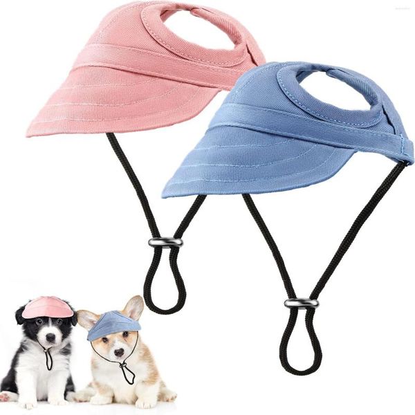 Chapeau de visière de protection solaire pour animaux de compagnie, vêtements pour chiens avec sangle réglable, sport