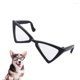 Vêtements de chien Lunettes de soleil pour animaux de compagnie Coloré Rétro Triangle Lunettes Costume Lunettes Lunettes de réflexion rondes pour chat Accessoires pour chiots