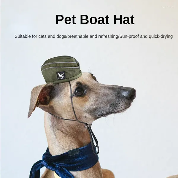 Padena de perros Suministros para mascotas Hat de bote de cachorros Fashion Creative Small Ajustable Headwear al por mayor