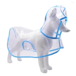 Appareils pour chiens fournit un petit peu impassent transparent des vêtements de marche imperméables
