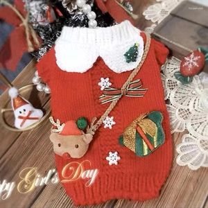 Vêtements pour chiens Pull pour animaux de compagnie Vêtements chauds d'hiver Petit pull mignon Desinger Vêtements de Noël Tricots Chiot Chemise Teckel