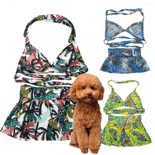 Vêtements pour chiens maillot de bain pour animaux de bain confortable petit chiot moyen chiot de maillot de bain bikini à lacets