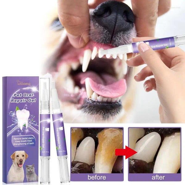 Ropa para perros Dientes para mascotas Gel de limpieza Cuidado bucal Eliminar manchas de dientes Mantenga el aliento fresco Gato Limpio Blanqueamiento Malo
