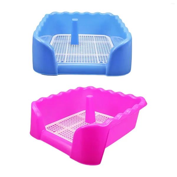 Vêtements pour chiens Toilettes pour animaux de compagnie Chiot Potty Plateau Outil de nettoyage de pipi entre le support de tampon