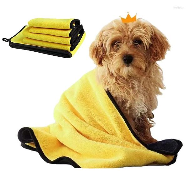 Vêtements pour chiens serviette de compagnie absorbant Absorbant des chiens sans pelucheux et chiens sans pelucheux serviettes à séchage rapide petits produits spéciaux épaissants