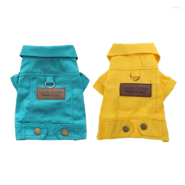 Ropa para perros Tracciones para mascotas Cowboy Jeans Chaquetas Máquina Lavable Ropa para perros pequeños Mascotas Chalecos Abrigos Disfraces