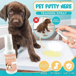 Vêtements pour chiens Pet Formation Spray Positionnement Décoloration Toilette Auxiliaire 30ml Inducteur Aux Go Fournitures J7u3