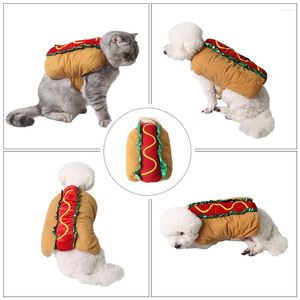 Vêtements pour chiens Costume de transformation pour animaux de compagnie Creative Cat Roleplay Vêtement unique Cadeau Décoration Hamburger