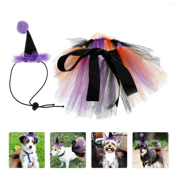 Vêtements pour chiens animaux de compagnie des vêtements de costume accessoires halloween jupe basse-tête décorative coiffure cerceaux