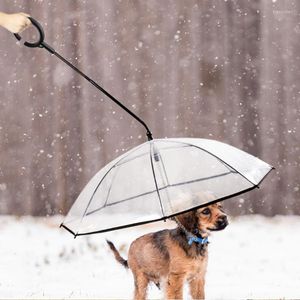 Appareils pour chiens Umbrel de compagnie Transparent PE Small Rain Gear avec des pistes se tient à sec confortable dans la neige utile