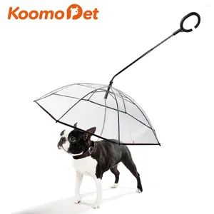 Hondenkleding Pet Umbrella transparante regenuitrusting met leads ketting houdt droog in sneeuw voor kat kitten aap klein medium