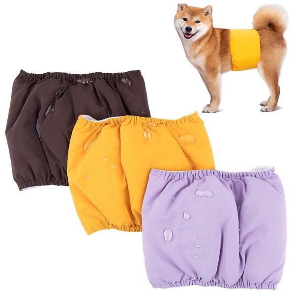 Ropa para perros Ropa interior para mascotas Pantalones fisiológicos Impermeable Sanitario Lavable Especial Masculino Menstrual Cinturón grande Pañal