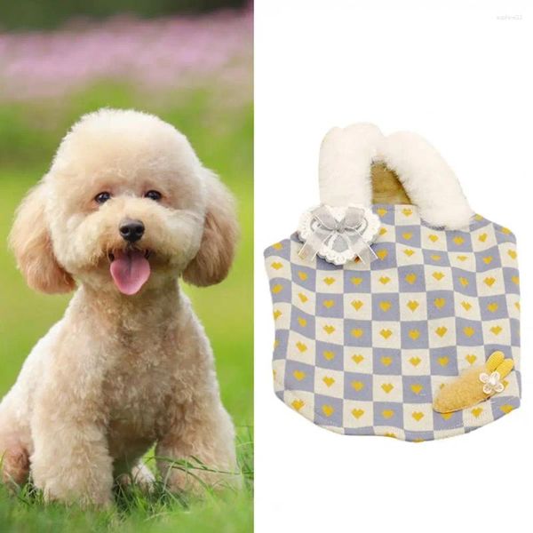 Juque de perro Pet Vest bonito Pajamas Pequeño atuendo delgado de cachorros Adorables