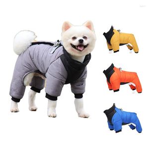 Abbigliamento per cani Gilet per animali domestici Cappotto termico Impermeabile antivento Comodo tessuto riflettente per cani per l'autunno inverno caldo giacca a 4 colori