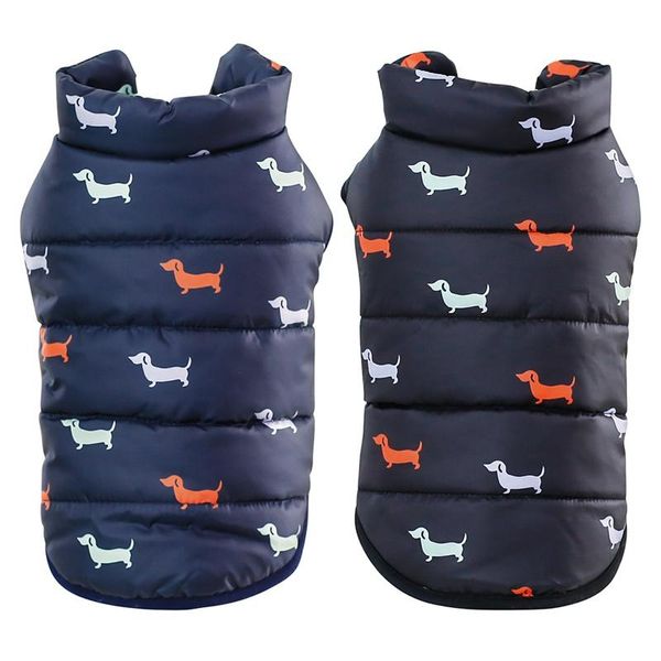 Ropa para perros Ropa cálida para mascotas Chaqueta de estilo británico Abrigos Cuello de piel Perros pequeños medianos Cachorro Ropa de otoño e invierno