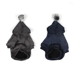 Vêtements pour chiens manteau chaud manteau automne et hiver plus swets à capuche en velours petites vêtements de baule de fourrure de personnalité de taille moyenne