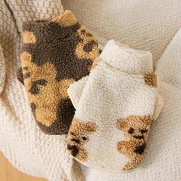 Vêtements pour chiens animal de compagnie pull d'automne hiver médium petit vêtements en coton moteur moelleux veste mignonne chaton chiot laine chemise chihuahua maltais