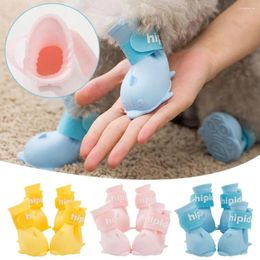 Hondenkleding Pet Waterdichte regenschoenen Anti-slip rubberen laars voor kattensokken kleine medium grote honden benodigdheden e6w6