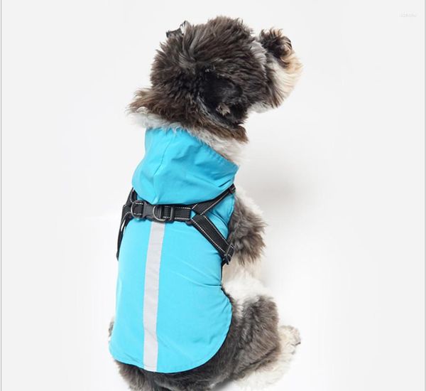 Chien Vêtements Pet Imperméable Imperméable Smart Windprood Medium Dog's Rain Coth Marque Capa De Chuva Para Caes