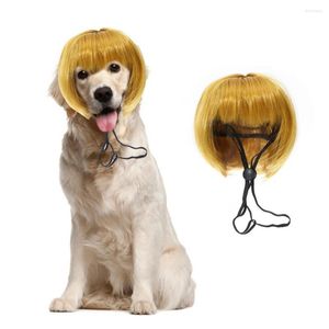 Hondenkleding Pet Wigs Cosplay Props Cat Cross-Dressing Hair Set Pography Funny Head Accessories Prank Supplies Drop