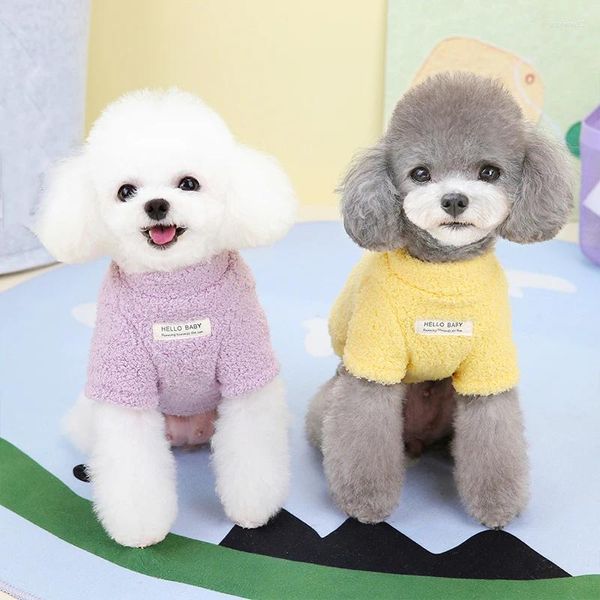 Appareils pour chiens Pet Winter Puppy Coat Veste SuperSoft Vêtements en peluche Pull chaud Chihuahua Teddy Small Supplies