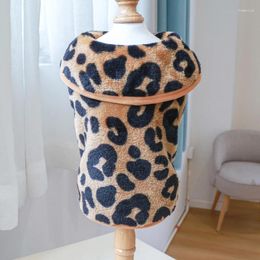 Ropa para perros petcircle ropa de leopardo estampado para un cachorro medio de cachorro medio otoño invierno para mascotas suministros de vestuario