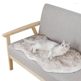 Tapis en peluche pour animaux de compagnie | Vêtements pour chiens |Coussin de Cage de lit moelleux, couverture douce pour chat, couchage d'hiver pour un sommeil réparateur, Look à la mode