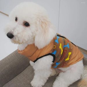 Ropa para perros Mascotas Chaleco de algodón de invierno Cálido Coral Terciopelo Ropa Perros pequeños Ropa Cachorro Traje Chaqueta a prueba de viento Abrigo Yorkies