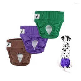 Vêtements de chien pantalon physiologique des filles couches lavables multiples couleurs pour chiens confortables enveloppement du ventre réutilisable