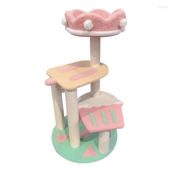 Ropa para perros Pastel de peluche Pequeño Helado Gato Escalada Marco Rack Rascador Árboles Rascando Poste Juguete Sisal