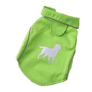 Ropa para perros Poliéster Pet Impermeable Lindo Reemplazo Protector Color Sólido Al aire libre Impermeable Reflectante Sunproof 4 Temporada Chaqueta