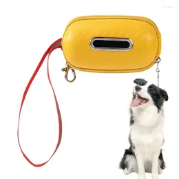 Sacs de merde de vêtements pour chiens pour chiens sans odor portable portable plus épais coussin scooper scoopers dispensateur de sac transportant une sangle incluse la marche