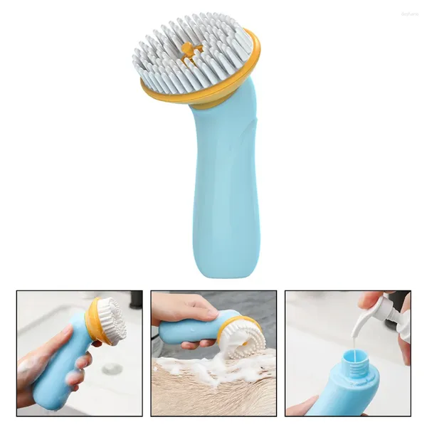 Appareils pour chiens Massageur portable pour animaux de compagnie Brouille de bain Brosse de douche domestique shampooing tpr multifonctionnel