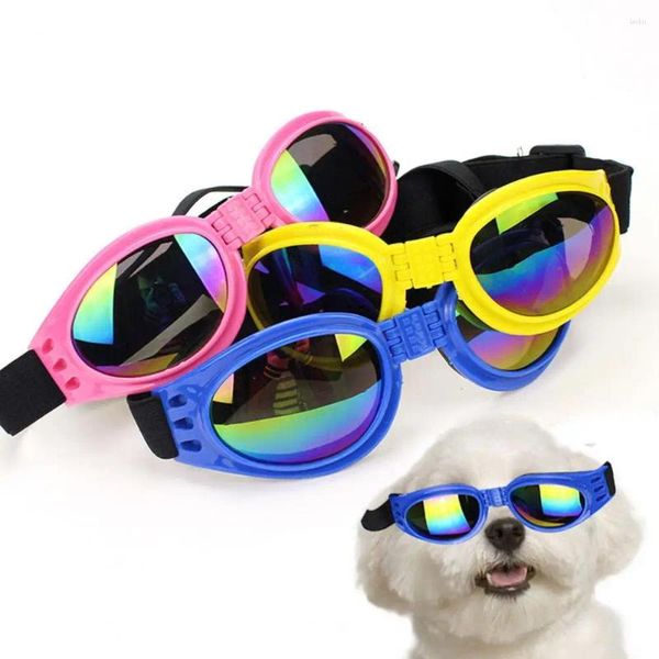 Vêtements pour chiens portables pour animaux de compagnie de petites lunettes de soleil polarisées de petite race Lunettes de protection UV pour les verres de soleil de voyage en plein air