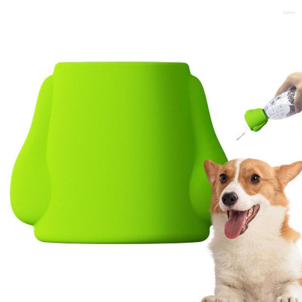 Chien vêtements Portable bouteille d'eau pommeau de douche Silicone accessoire pulvérisateur pour animaux de compagnie accessoire pour l'extérieur