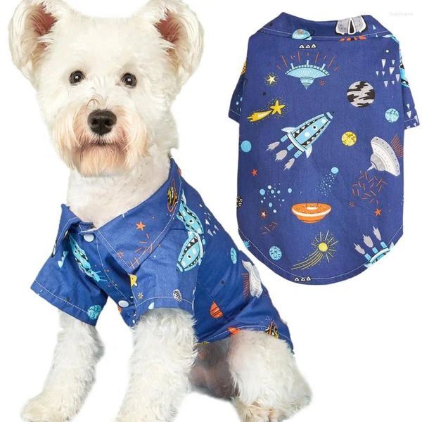 Vêtements pour chiens jolie chemise de compagnie fine robetteur d'espace léger