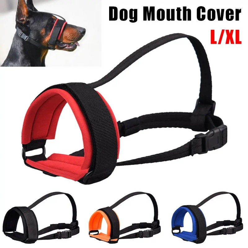 Abbigliamento per cani Prevenzione Forniture per animali domestici Maglia morbida e traspirante Copri bocca Ugello Fodera Arresta corteccia Anti Miseating