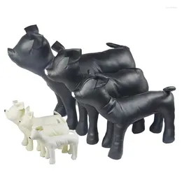 Hondenkleding pu lederen mannequins staande positie modellen torsos kleding display huisdierspeelgoed
