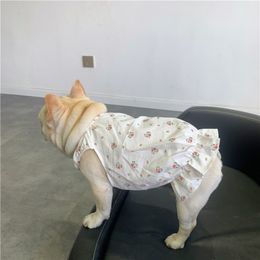 Hondenkleding Pug Jurk Franse bulldog Dogkleding Zomer huisdierkleding