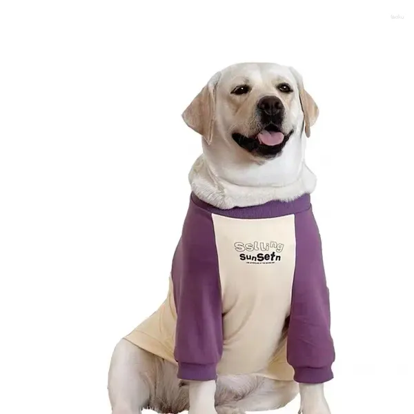 Ropa de ropa para perros ropa de cachorro de otoño ropa cálida para grandes trajes de labrador golden retriever