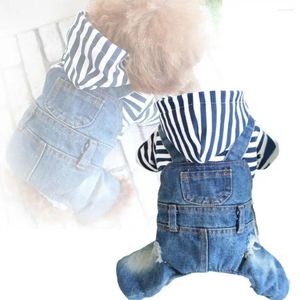 Vêtements en denim chiots pour chiens