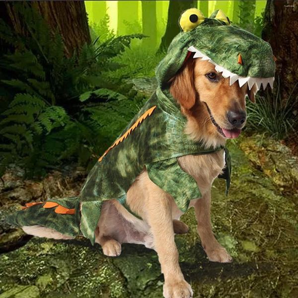 Vêtements de chien chiot chiens sweats à capuche crocodile costume cosplay vêtements dessin animé animal fête d'halloween pour vêtements de décoration pour animaux de compagnie